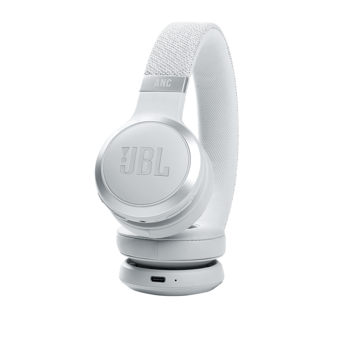 JBL Live 460NC - White - Wireless on-ear NC headphones - Detailshot 4 image number null